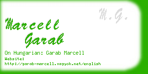 marcell garab business card